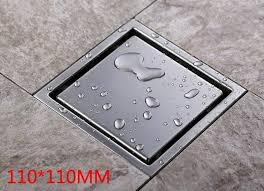 Tile Insert Square Floor Drain Waste Grates Bathroom Invisible Shower Drain 110 X 110mm Or 150 X 150mm304 Stainless Ste Shower Drain Floor Drains Shower Drains