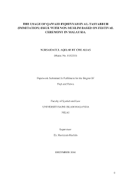 Kesetaraan gender dalam pandangan riffat hassan. Pdf Tasyabbuh Immitation Issue With Non Muslim Based On Festival Ceremony In Malaysia Paperwork Submitted In Fulfilment For The Degree Of Fiqh And Fatwa Faculty Of Syariah And Law Universiti Sains Islam Malaysia
