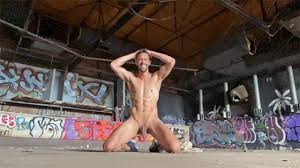 Risky public nudity at daylight on a freeway- a shocking sight