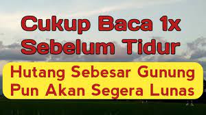 Insya Allah Hutang Cepat Lunas Mustajab Dibaca Sebelum Tidur Kutipan Agama Ide Buatan Sendiri