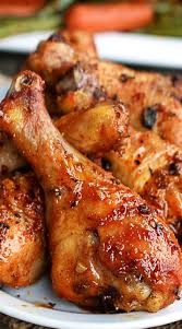 Baked Garlic Paprika Chicken Legs Use A Hungarian Paprika Cream Instead Of The Powdered Stuff For A Much Fuller Ta Baked Chicken Legs Recipes Chicken Recipes
