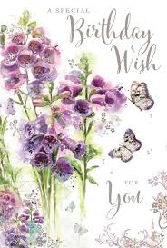 Looking for the perfect bouquet of birthday flowers? Ladies Happy Birthday Card Flowers Foxgloves Butterflies Made In Uk Jj For Sale Online Ebay
