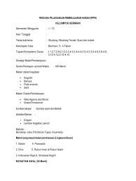 Rpph tema binatang / bebek. Rpph