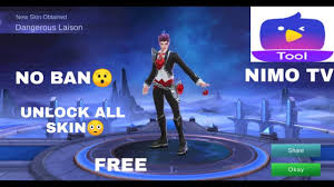 Download skin tools apk untuk android. Nimo Tv Pro Free Skin In Mobile Legends Youtube