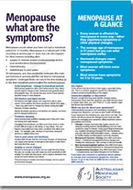 Learn the cancer symptoms to detect it early. Fact Sheets Australasian Menopause Society
