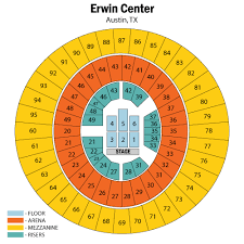 Frank Erwin Center Austin Tickets Schedule Seating