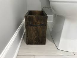 Wooden Trash Can Bathroom Trash Can Bathroom Waste Basket Small Bathroom Diy
