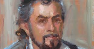 PORTRAIT PAINTING GOLD BY JOHANNA SPINKS: Hot dinners...Face of Ventura  Project