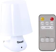 Amazon Com Simple Plug In Remote Control Led Night Light Decorative Nite Adjustable Bright Bedside Dim Baby Nursery Nightlights Unique Wall Lamp With Timer Best For Home And Kids Children S Adults Bedroom