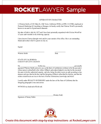 Sample Affidavit Of Character Form Template Png 575 709 Letter Example Letter Sample Letter Templates
