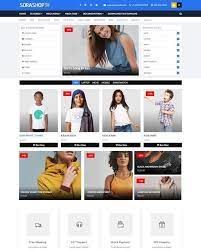 Online Shopping Responsive Website Templates Sorashop Blogger Template Responsive Website Template Website Template Ecommerce Website Template
