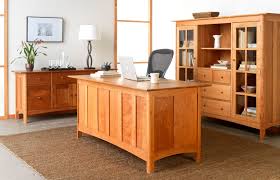 Modern Shaker Cherry Office Furniture Beautiful Executive Desk Bookcase And File Cabinet Furniture Wood Furniture Cherry Wood Furniture