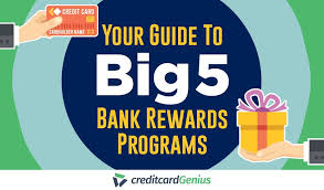 your guide to big 5 bank rewards programs creditcardgenius