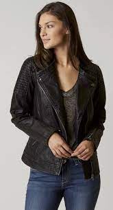 Leather Jackets For Women Bke Faux Leather Moto Jacket Buckle Fashion Womens Moto Jacket Leather Moto Jacket Womens