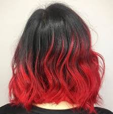 How To Style Black Hair With Red Tips 6 Amazing Ideas Wetellyouhow Red Hair Tips Black Hair Red Tips Black Red Hair