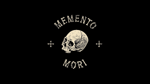 Black Background With Memento Mori Text Overlay Desktop Sake Black Cross Death Bones Wallapers Latin Latin Memento Mori Witchy Wallpaper Mood Wallpaper