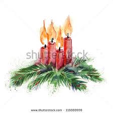 Watercolor Christmas Candles Watercolor Christmas Cards Christmas Paintings Painted Christmas Cards