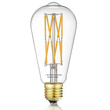 Vintage Led Edison Bulb 12w Filament Light Bulb 100w Incandescent Equivalent St64 1200 Lumen 2700k War Filament Bulb Lighting Antique Lamps Edison Light Bulbs