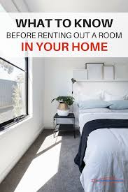 What To Know Before Renting Out A Room In Your Home In 2020 Renting Out A Room Renting Out Your House Rooms For Rent