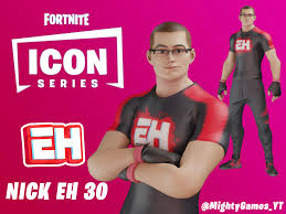 Fortnite chapter 2, season 5 is filled with a variety of exciting content, such as crossovers with other franchises, new quests, exotic weapons, and fun weekly challenges.we are also expecting a brand new skin for the fortnite icon series. Nick Eh 30 Skin Concept Fortnitebr