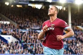Its entirely possible he just woke up angry today. Photos Of Marko Arnautovic Celebrating In Front Of Everton Fans Show His West Ham Passion