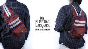 Sling Bag Backpack Diy Youtube