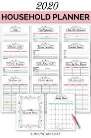 Family reunion event planning organizer software with timeline planning checklist, cost estimator and 5 theme selector. 2020 Household Planner Free Printable Planner Printables Free Family Planner Household Planner