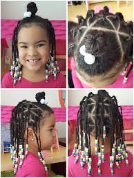 Triangle Parts Braids With Beads Biracial Girl Mixed Kids Protective Hairstyles Mixed Girl Hairstyles Little Mixed Girl Hairstyles Mixed Kids Hairstyles