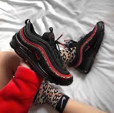 Nike Air Max 97 Og Women S Shoes Black Red Leopard Nike Air Max 97 Nike Air Shoes Nike Air Max
