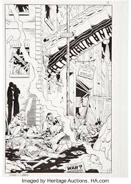 Let's look outside watchmen to wrap our heads around just how much color matters. Dave Gibbons Watchmen 12 Splash Page 5 Original Art And Color Lot 92066 Heritage Auctions