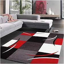 Le tapis de salon noir est compatible avec tous types de sol et supporte parfaitement le chauffage au sol. Un Amour De Tapis Diamond Comma 120x170 Cm Tapis Moderne Design Tapis Salon Et Chambre Tapis Rouge Gris Noir Creme Couleurs Et Tailles Disponibles Amazon Fr Cuisine Maison