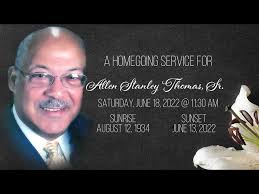 Homegoing Service for Allen Stanley Thomas, Sr.