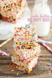 Birthday Cake Rice Krispie Treats Nutrition Rice Krispie Treats Recipe Rainbow Desserts Rice Krispy Treats Recipe Krispie Treats