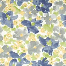 Grey Yellow Upholstery Fabric Abstract Grey Blue Floral Etsy Fabric Decor Blue Home Decor Damask Pillows