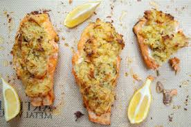 Crab stuffed salmon… what a delicious invention. Costco S Crab Stuffed Salmon