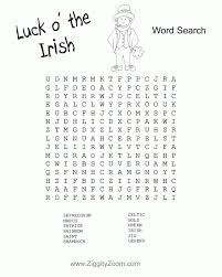 Parents will love this free printable and kids will be occupied for hours with this word find aimed at kids 8+. St Patrick Irish Word Search