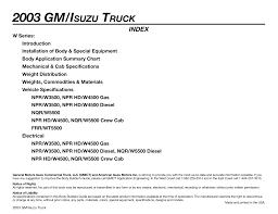 2003 Gm Isuzu Truck Manualzz Com