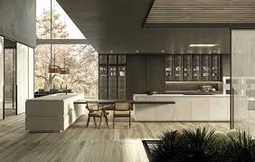 Quite often, modern kitchen cabinets have appliances built into them. Snaidero Usa Launches Luxury Line Of Metal Framed Glass Cabinets For Modern Kitchens