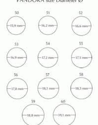 New Style Ring Size Guide For Pandora F9971 854a1