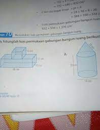 Luas permukaan, limas, balok, bola, kerucut, tabung, prisma segitiga, luas gabungan. Ayo Hitunglah Luas Permukaan Gabungan Bangun Ruang Berikut Bantu Jawab Yaa Kak Plisssss Brainly Co Id