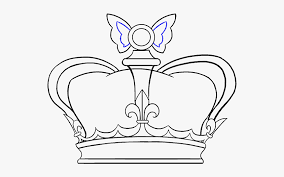 Use the top arc as a guide to tighten the shape of tiana's bun. How To Draw Crown Easy Princess Crown Drawing Hd Png Download Kindpng
