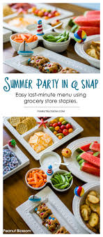 Bake for two sets of 10 minutes each and you have the perfect ten dinner! Easy 5 Minute Prep Party Menus Peanut Blossom