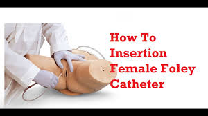 How To Insertion Female Foley Catheter Indwelling Urinary Catheter How To Put Foley Catheter Youtube