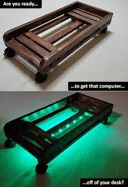 Computer Stand For Desktop Tower Case Dark Walnut Wood Wooden Handmade Gift Searching For Computer Id Computer Stand Custom Computer Desk Led Light Kits