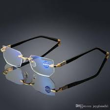 2019 Reading Eyeglasses Presbyopic Spectacles Clear Glass Lens Unisex Rimless Anti Blue Light Gla Rimless Reading Glasses Reading Glasses Woman Reading Glasses