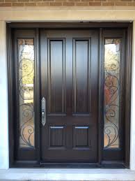 Solid Front Door With Windows On Both Sides Front Entry Doors Entry Door With Sidelights Exterior Doors With Sidelights