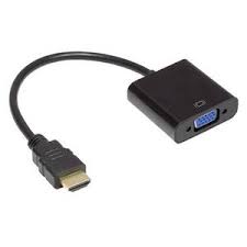 (active conversion is needed because hdmi is digital and vga is analog.) if it has a dvi port (fairly likely these days), you only need a simple hdmi to dvi adapter. Good Connections Adapter Hdmi Zu Vga Hdmi Stecker An Vga Buchse 3 5 Mm Stereo Buchse Usb Micro B Buchse Schwarz Kaufen