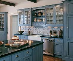 Blue Kitchen Cabinets Design Pictures Remodel Decor And Ideas Blue Kitchen Designs Home Kitchens Country Kitchen