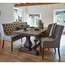 Our built in bench is 8 feet long, 22 inches tall with the cushion, and 18 1/2 then pull tight to the middle back and secure with a few staples. Jacob 200cm Taupe Velvet Button Back Dining Bench