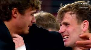 Las lágrimas de Pablo Ibáñez con su primo Hugo Rincón, lateral del Bilbao  Athletic